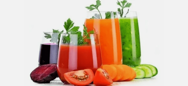Japanese diet juice of vegetable and fruit