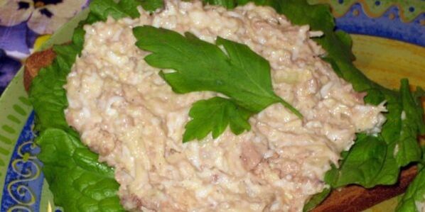 Code Fish Liver Salad for the Dukan Diet